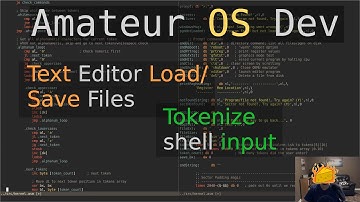 Text Editor Loading/Saving & Basic Tokenizer - Amateur OS Dev (x86 asm)