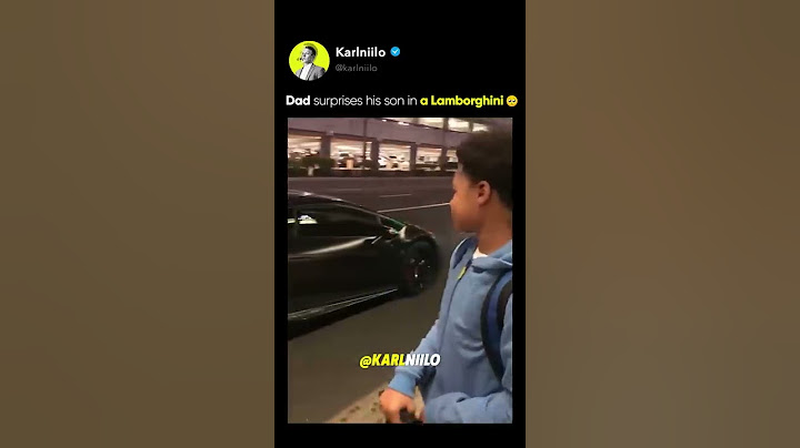 Kid Is Surprised By Dads New Lambo