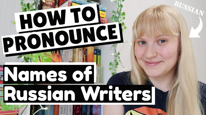 How to Pronounce the Names of Russian Writers / Russian Classical Writers 📚🖊📖