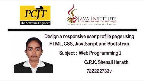 Web Project Task 10 | 1st Year | Semester 01 | Java Institute
