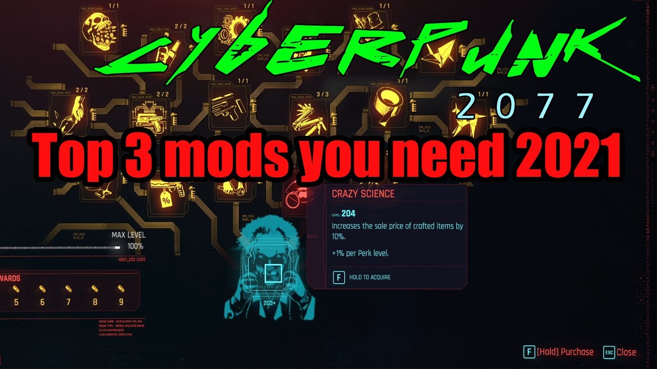 Top 3 mods your need right now for your Cyberpunk 2077