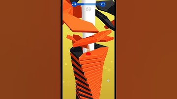 STACK BALL 3D GAMEPLAY| SPEED COLOR GAME 😀 LEVEL 411😀😃😄😁😆😅😂#shorts #shortsfeed