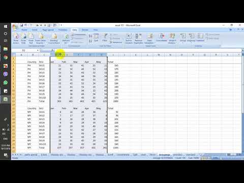 excel 101 (tagalog) - group and ungroup