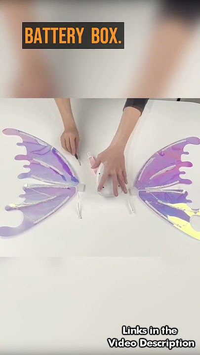 DIY Assembly Instructions for Battery-Operated Butterfly Fairy Wings | Perfect for Halloween & More!