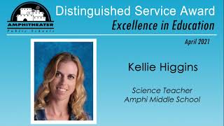 April 2021 Distinguished Service Award Winner: Kellie Higgins