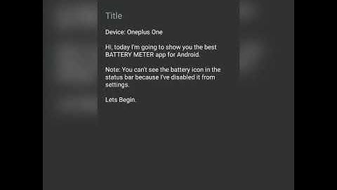 Best Free Battery Indicator App For Android
