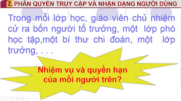 TIN HỌC 12-BÀI 13: BẢO MẬT THÔNG TIN TRONG CÁC HỆ CSDL