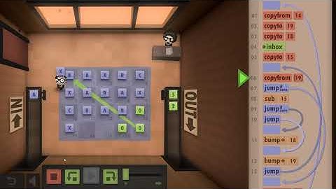 Human Resource Machine Level 32 Size Challenge Optimization