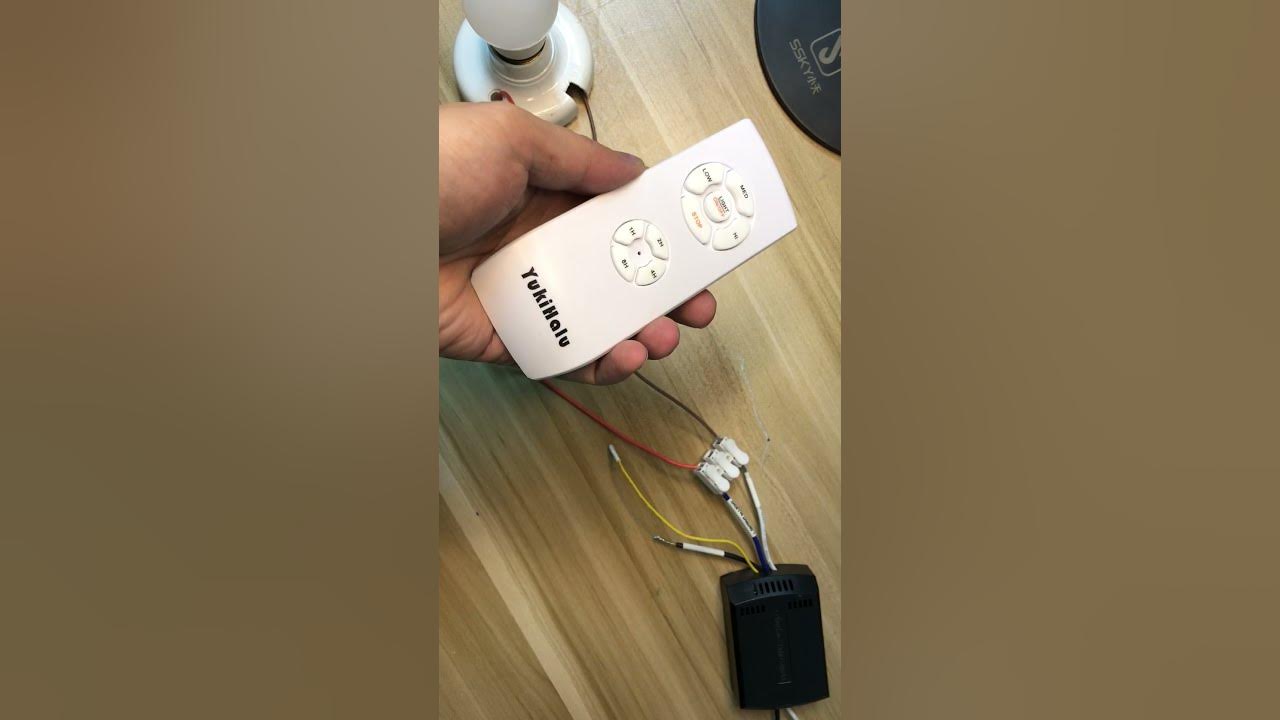 How to reprogram the remote and receiver for YukiHalu ceiling fan