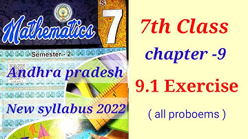 Ap new 7th || algebraic expressions || 9.1 exercise || 7th class maths chapter 9 exercise 1 || sem 2
