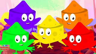 Five Little Speckled Frogs + More Nursery Rhymes & Kindergarten Songs by Crayons