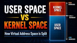 How the Virtual Address Space is Split between User Space and Kernel