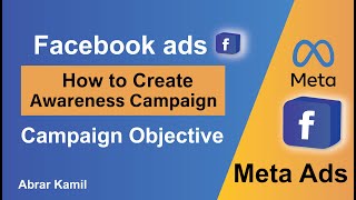 awareness campaign Facebook ads 2026 update l Brand awareness campaign setup l awareness campaign