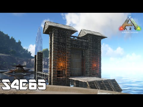 Ark Survival Evolved S4e65 港建設 門を作る オープンワールドで恐竜サバイバル Steam Youtube