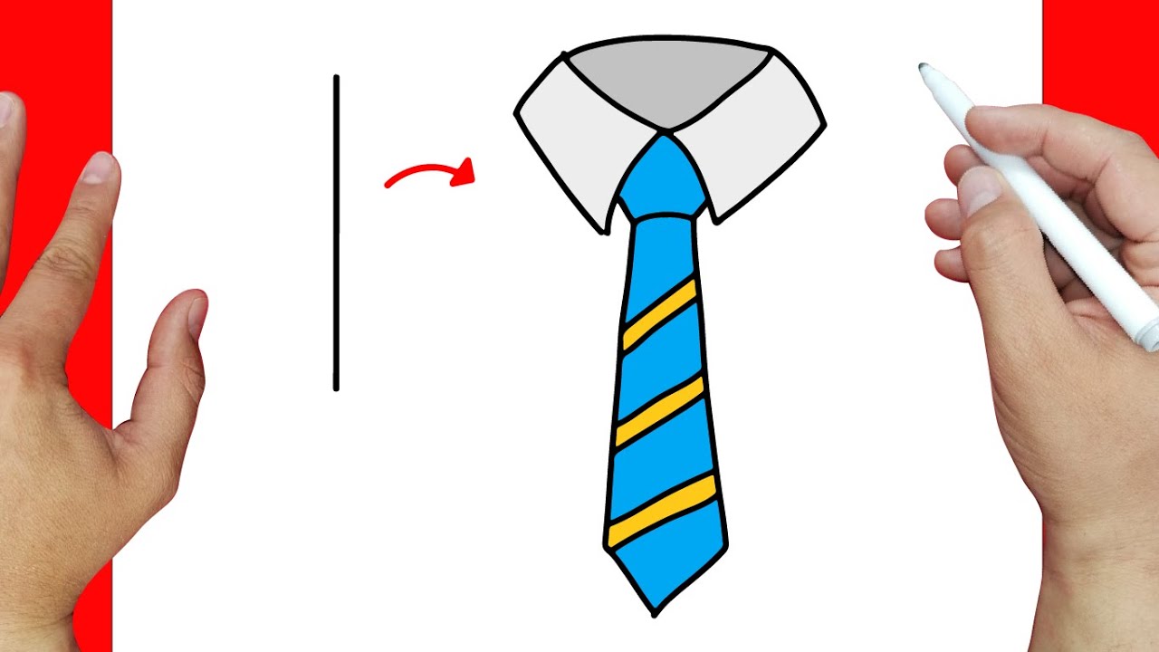 Truco para Dibujar una Corbata Dibujos fáciles YouTube