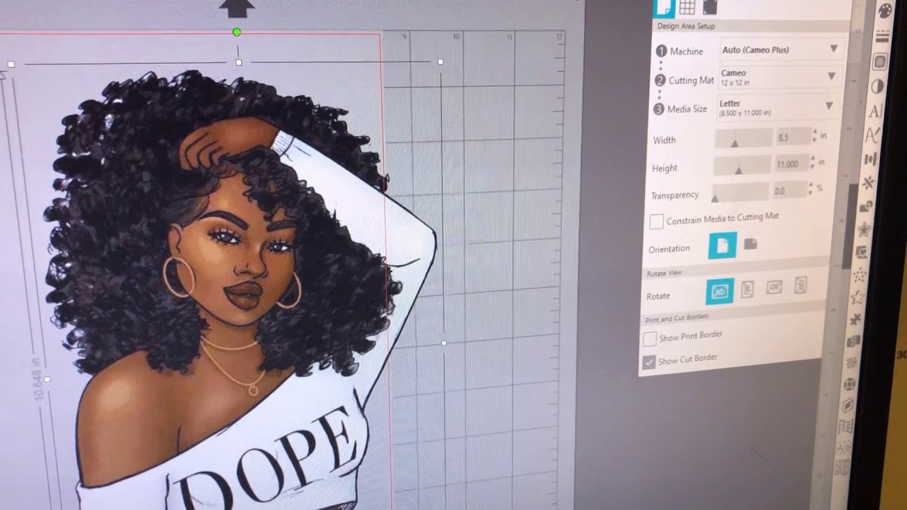 How to print and cut on Silhouette cameo4 cameo4 plus, - YouTube