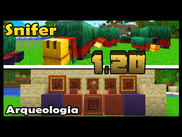 COMO ACESSAR OS RECURSOS DA 1.20 NA VERSÃO 1.19 DO MINECRAFT! 