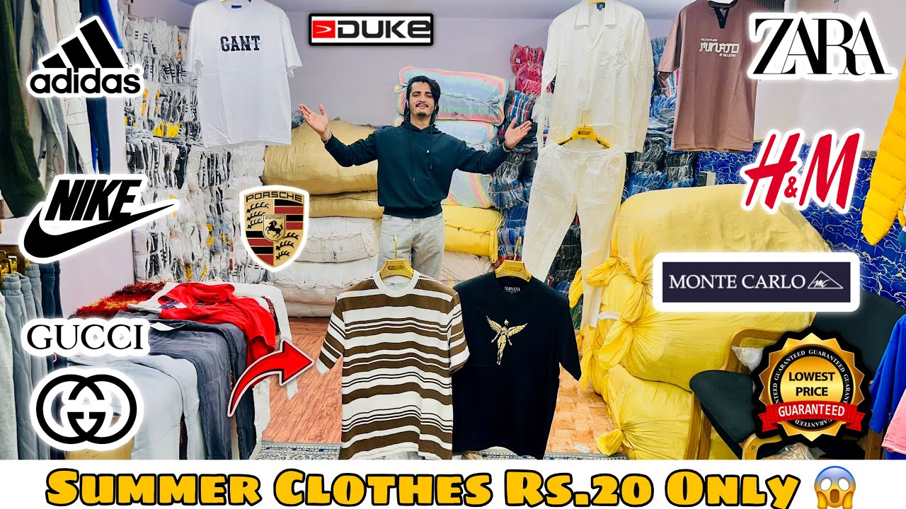 Summer Clothes Starting Rs.20 Only 🔥 Original Branded | Export Surplus | Cheapest Clothes in Delhi 