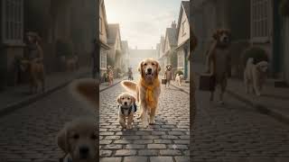 Dogs reacting to human visitor # #cartoon #aivideo #funnyvideo #ai #funny #youtubeshorts
