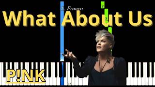 What About Us P!NK  Easy Piano Tutorial