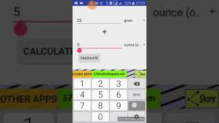 Add gram and ounce gr + oz (android app) screenshot 3