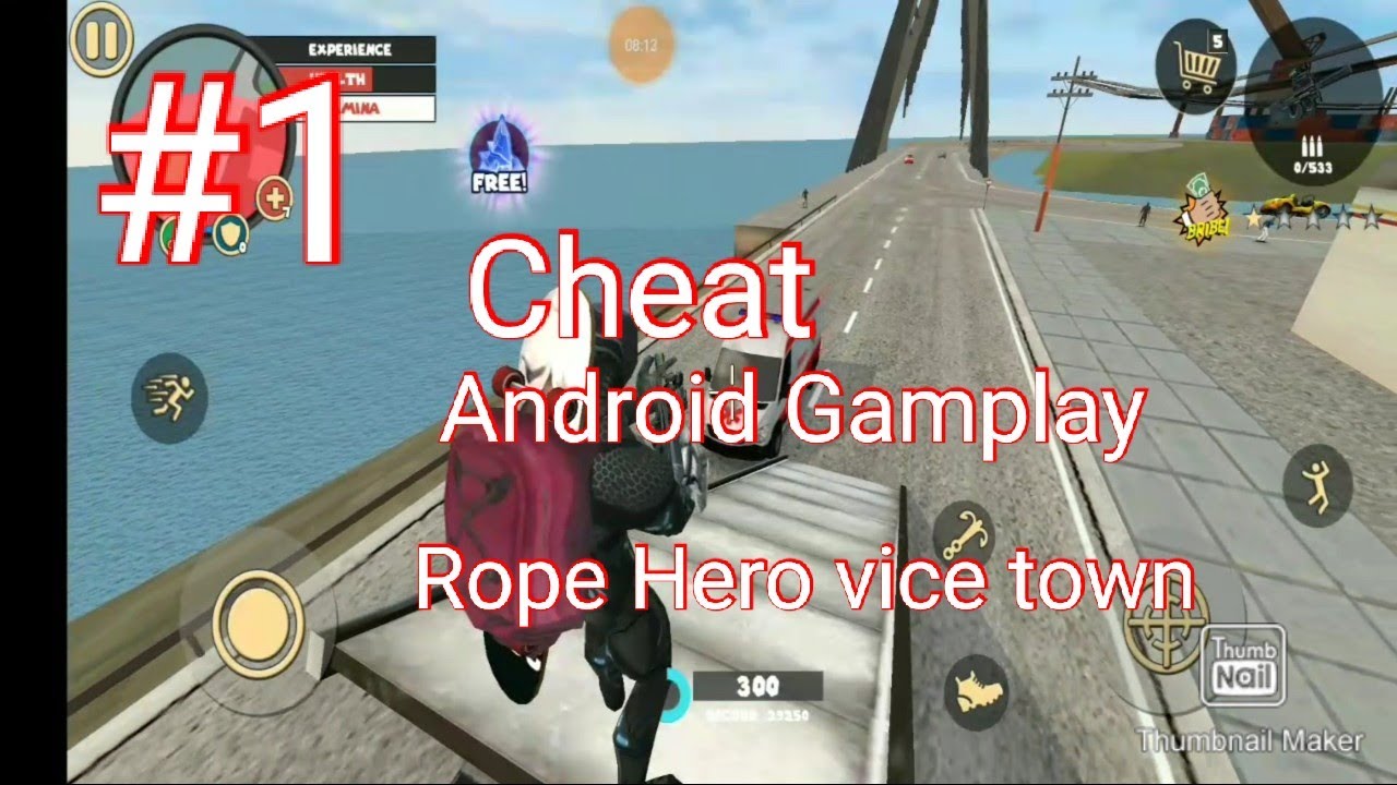 Rope Hero vice town Android Cheat Gamplay. With Dark Knight