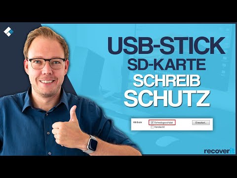 Video: So Entfernen Sie Den Schreibschutz Auf Einem USB-Stick