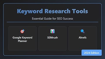 Keyword Research Tools: A Beginner