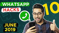 10 WhatsApp Hacks and Tricks JUNE 2019 - Crazy Whatsapp Tips and Tricks (MUST KNOW) ðŸ"¥ðŸ"¥ðŸ"¥ - Durasi: 7.41. 