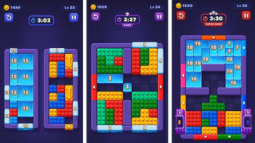 Block Out! - Color Sort Puzzle Levels 21-30 Gameplay 