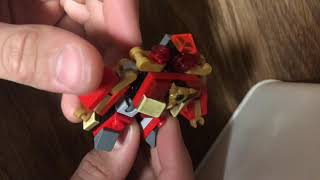 how to build a mini Lego ninja robot samurai.