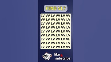 Find VL, where? | Brain Teaser IQ Test #shorts #different #puzzles #opticalillusion