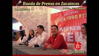 Rueda de Prensa de Noroña en Zacatecas