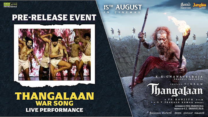 Thangalaan War Song | Live Performance | Chiyaan Vikram | K E Gnanavelraja | Pa Ranjith
