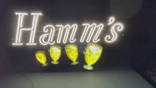 HAMM'S LIGHTED MOTION NEON BEER SIGN  1
