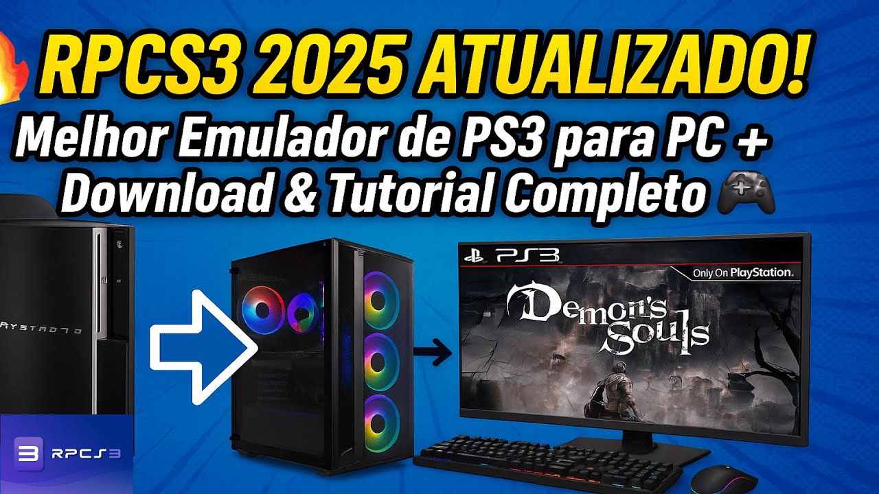 🔥 RPCS3 2025 ATUALIZADO! 🚀 Melhor Emulador de PS3 para PC + Download ...