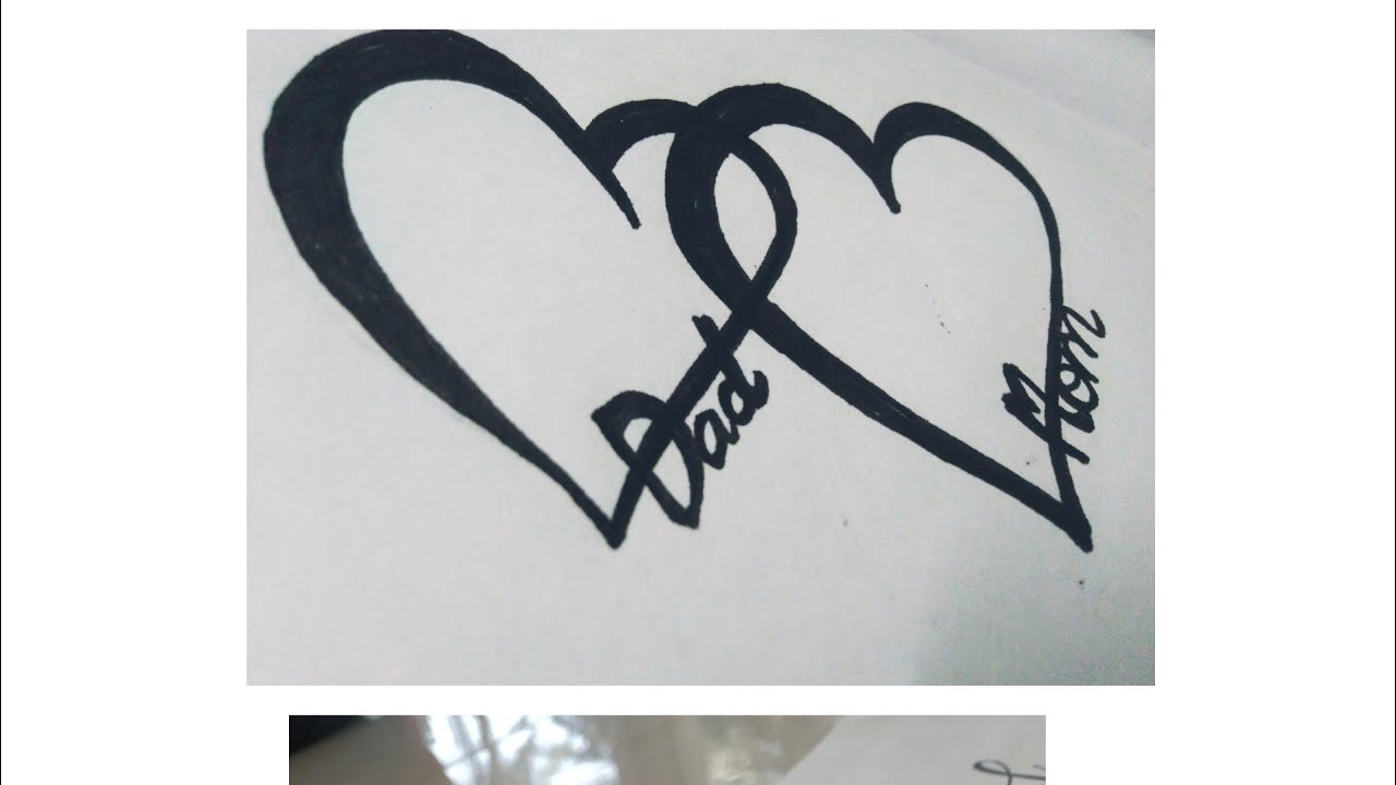 How to write Mom & Dad Calligraphy / New Model - YouTube