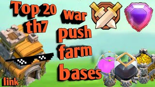 Top 20 Layouts Cv 7 2020 Com Link Top 20 Th 7 Bases Layouts Copy Link