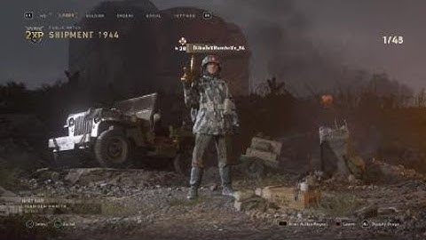 Cod WWII HP on Shipment over 100 kills and lost the connection