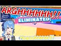 Suisei screaming in FALLGUYS