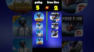 PUBG Vs Free fire ❓#fighting #comparison #pubgmobile #freefiremax #youtubeshorts #virqlshorts #short