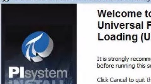 OSIsoft: PI UFL Setup: Download and Install