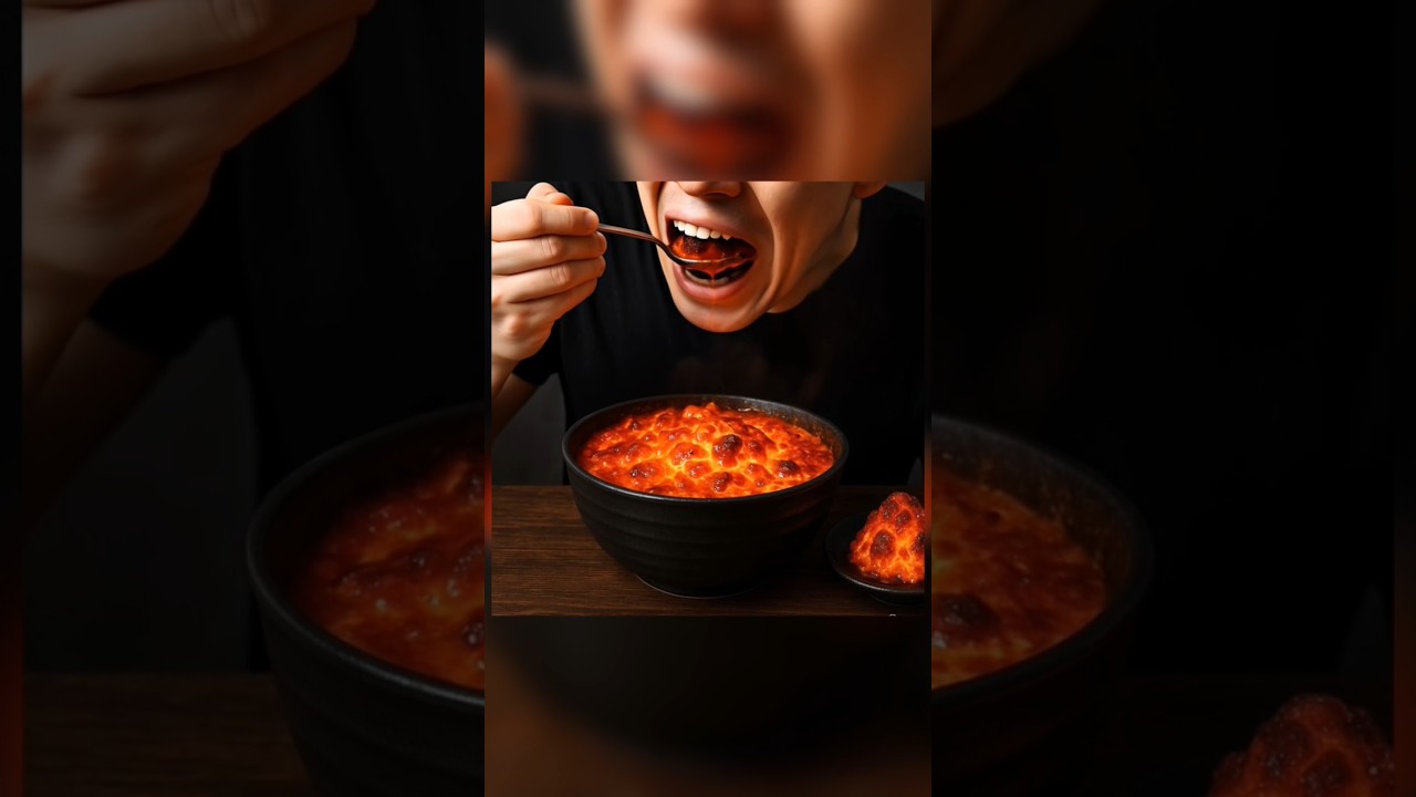 🔥"Eating LAVA Soup🌋| Extreme SpicyChallenge"🔥