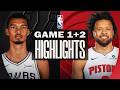 Detroit Pistons Vs San Antonio Spurs Game 1ST 2ND Highlights Feb 23 2026 NBA