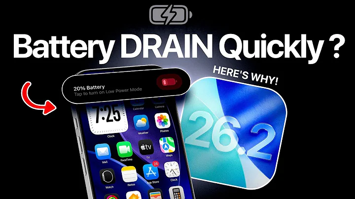 iOS 26.2 - Battery DRAIN Quickly ? Here’s Why! 
