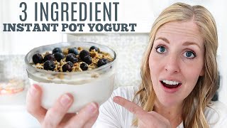 3 Ingredient Instant Pot Yogurt - Jen Around the World