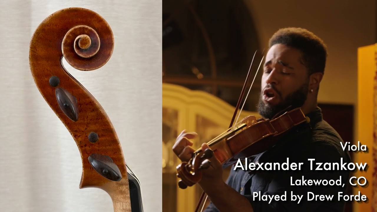 Alexander Tzankow 2025 viola / Drew Forde / at the Metzler Violin