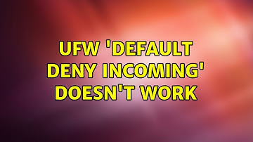 Ubuntu: UFW 