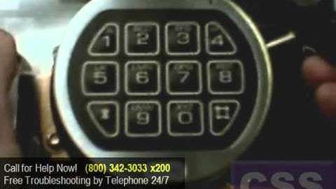 LG66E Audit Electronic Safe Keypad with eKey - Using User 1 Code to Add a New eKey to a User