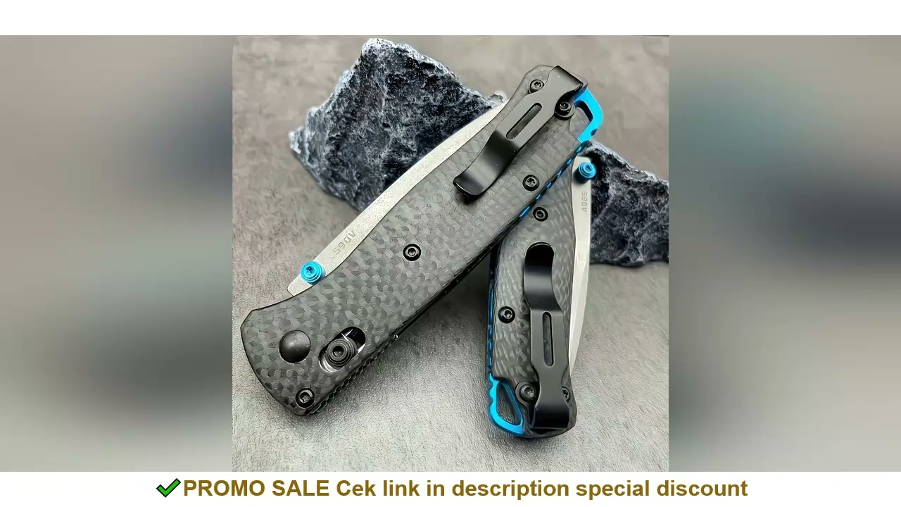 BM 535/533 Folding Knife with Shaft Lock - High Hardness S35V Blade Carbon Fiber Handle - Men Must H